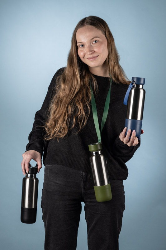 Butelka termiczna ze smyczką RON 500 ml - obrazek 4