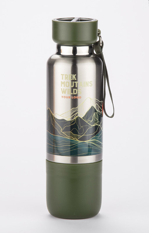 Butelka termiczna ze smyczką RON 500 ml - obrazek 2