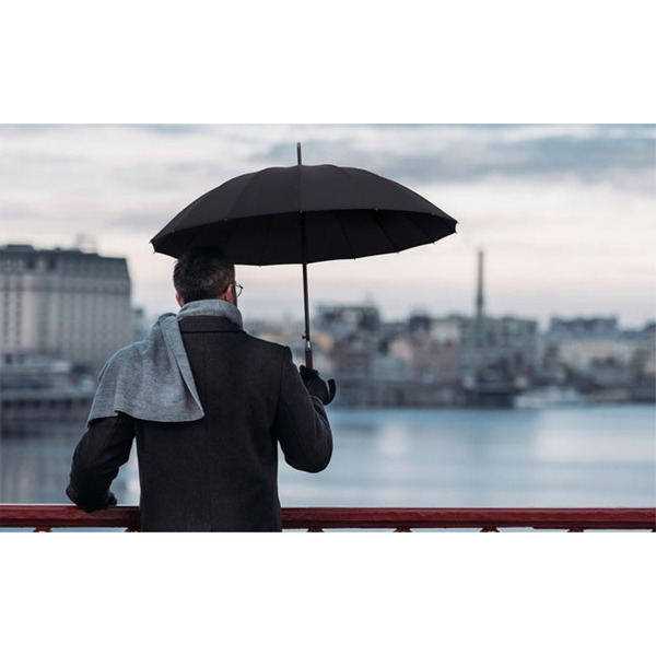 Parasol 16 panelowy Thun, czarny - obrazek 2