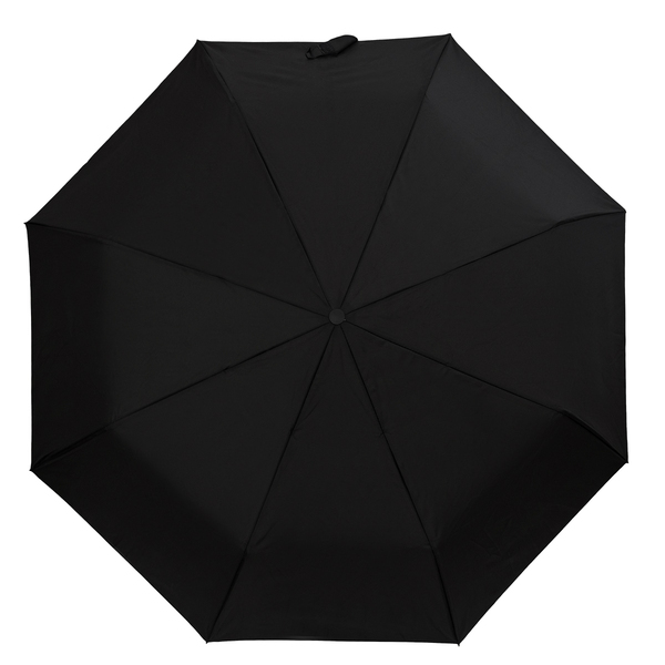 Parasol z drewnianą rączką Granton, czarny - obrazek 3
