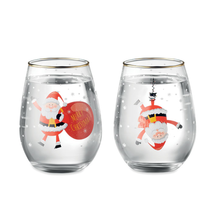 Zestaw 2 szklanek świątecznych NOEL - obrazek 3
