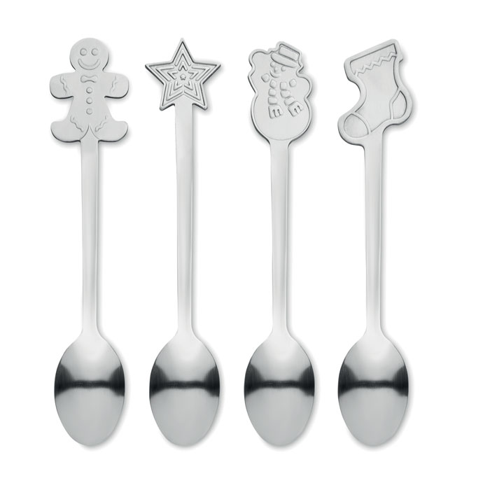 Zestaw 4 świątecznych łyżeczek CHIP SET - obrazek 3