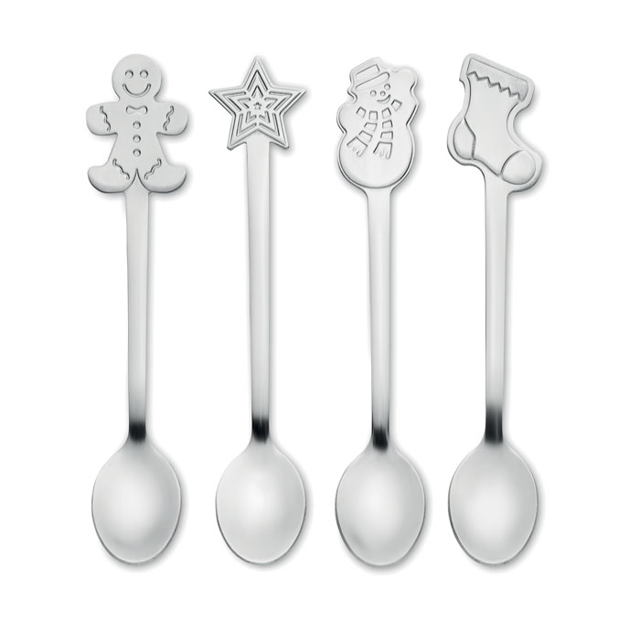Zestaw 4 świątecznych łyżeczek CHIP SET