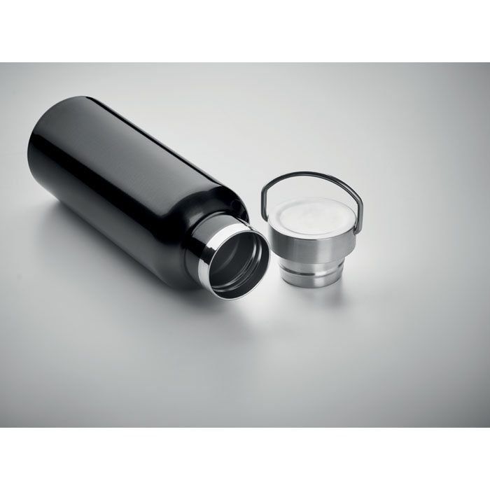 MO2107-03 gadżety reklamowe Butelka podwójna ścianka500 ml Czarny zdjecie 4
