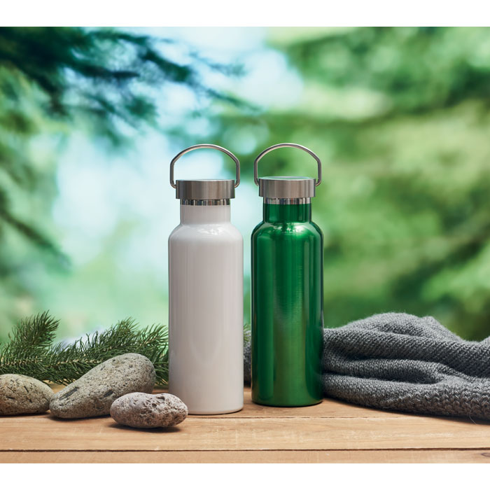 MO2107-06 gadżety reklamowe Butelka podwójna ścianka500 ml Biały zdjecie 4