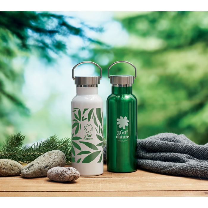 MO2107-06 gadżety reklamowe Butelka podwójna ścianka500 ml Biały zdjecie 3-perspektywa