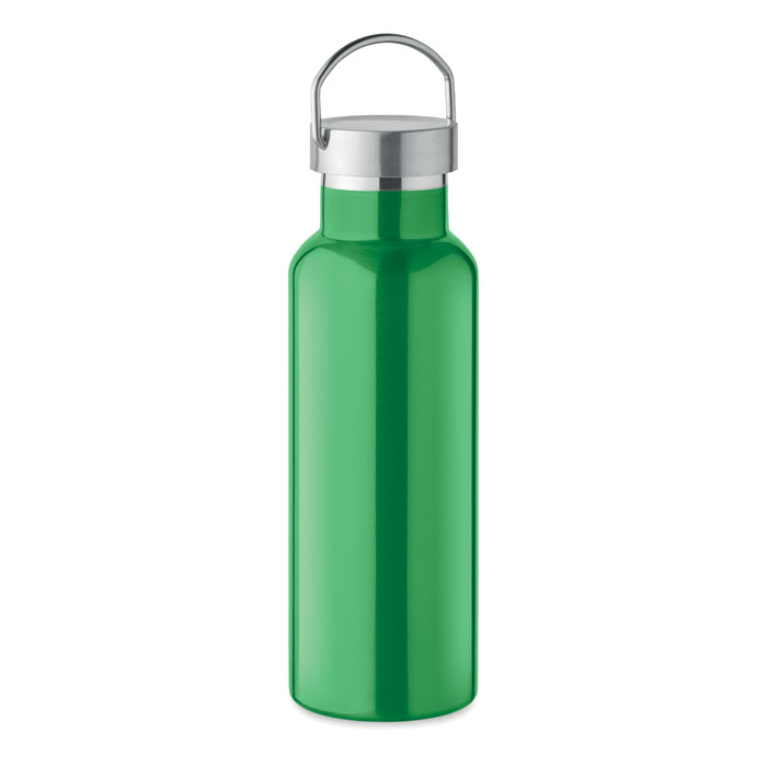 MO2107-09 gadżety reklamowe Butelka podwójna ścianka500 ml Zielony zdjecie 3-perspektywa