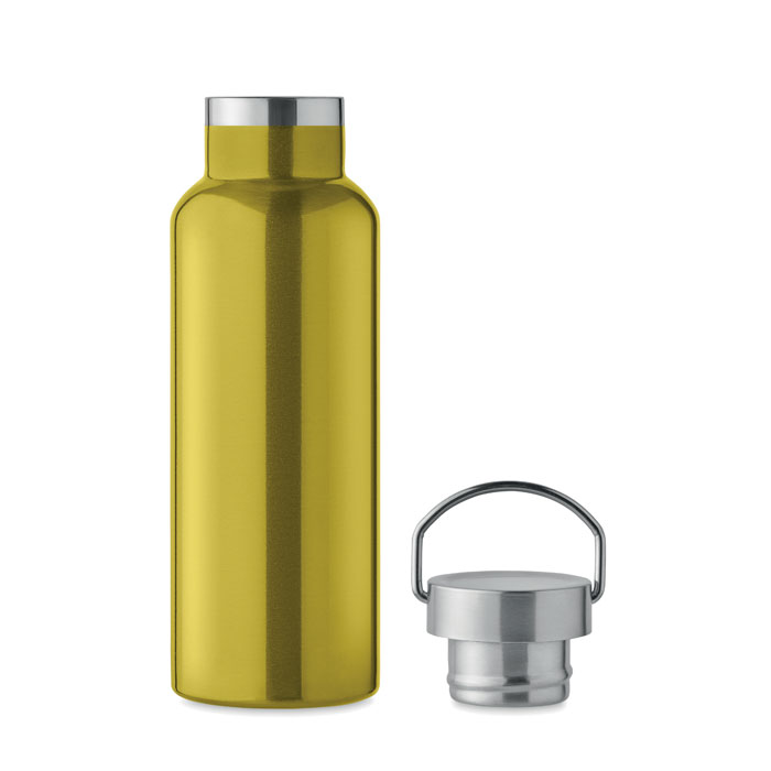 MO2107-48 gadżety reklamowe Butelka podwójna ścianka500 ml Jasny zielony zdjecie 2-widok z boku