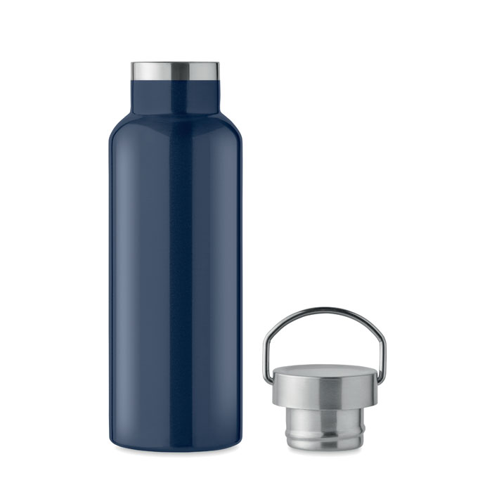 MO2107-85 gadżety reklamowe Butelka podwójna ścianka500 ml Granatowy zdjecie 2-widok z boku