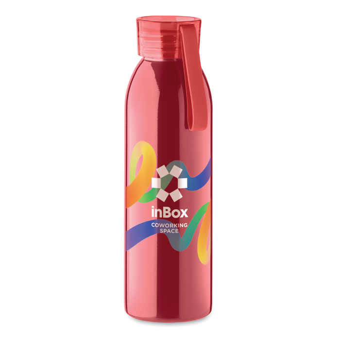 MO2241-05 gadżety reklamowe Butelka ze stali 650ml Czerwony zdjecie 4