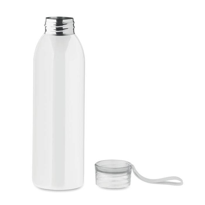 MO2241-06 gadżety reklamowe Butelka ze stali 650ml Biały zdjecie 3-perspektywa