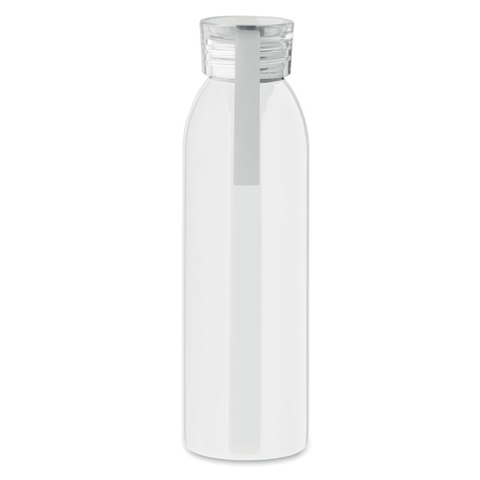 MO2241-06 gadżety reklamowe Butelka ze stali 650ml Biały zdjecie 2-widok z boku