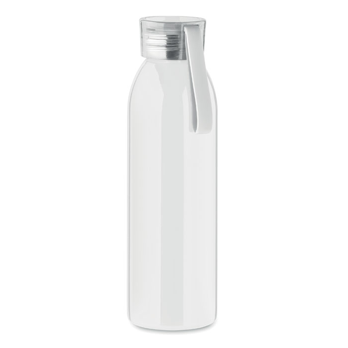 MO2241-06 gadżety reklamowe Butelka ze stali 650ml Biały z logo