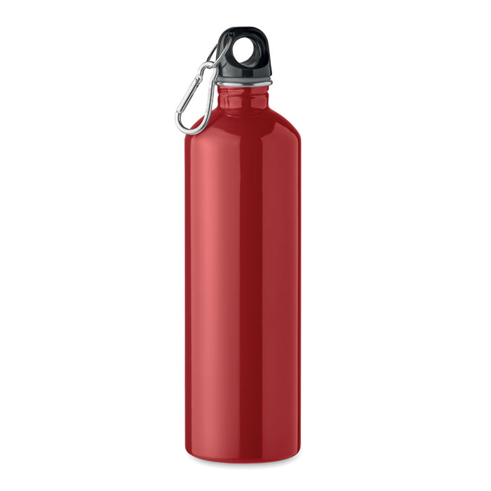 MO2404-05 gadżety reklamowe Butelka z pojedynczą 750ml Czerwony z logo