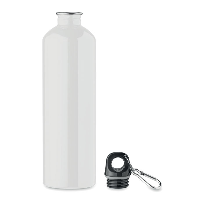 MO2404-06 gadżety reklamowe Butelka z pojedynczą 750ml Biały zdjecie 2-widok z boku