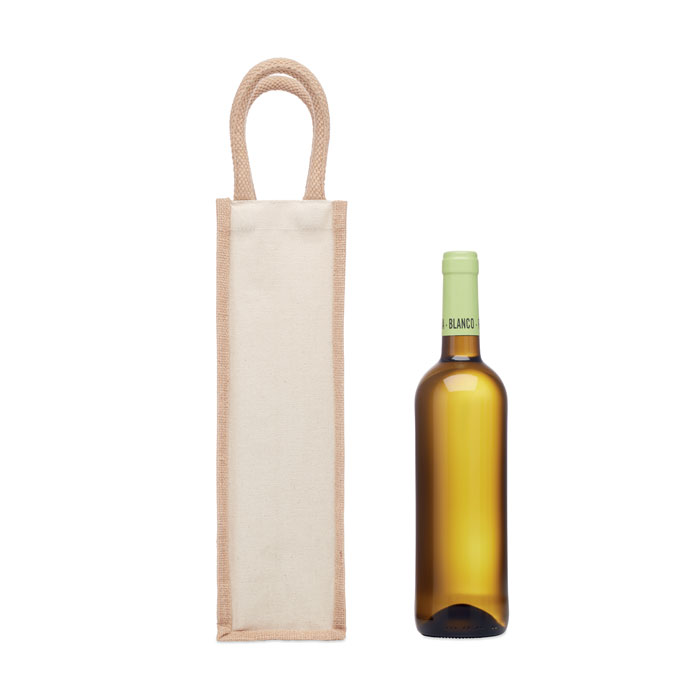 Jutowa torba na wino/1 butelka CAMPO DI VINO - obrazek 2