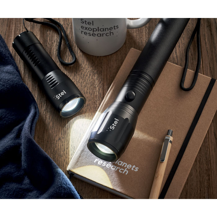 Duża aluminiowa latarka LED ENTO - obrazek 5