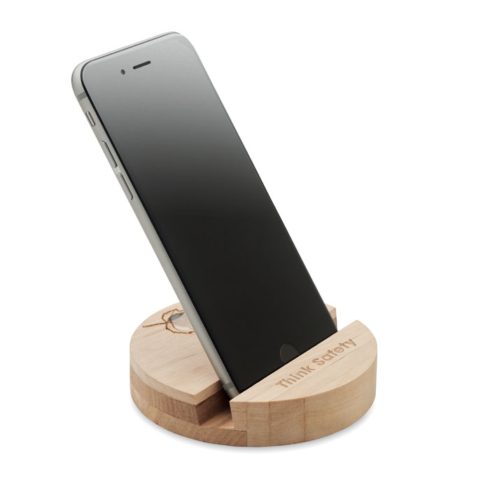 Stojak na telefon brzozowy GROW ROUND STAND - obrazek 4