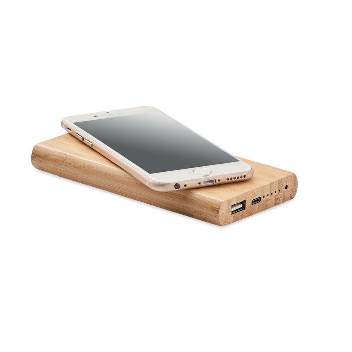 Bambusowy power bank 6000 mAh ARENA C - obrazek 3