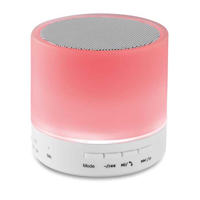 Głośnik bezprzewodowy LED ROUND WHITE - obrazek 2