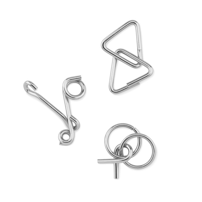 Zestaw 3 metalowych łamigłówek THREENATS - obrazek 2