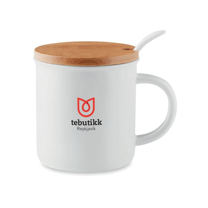 Porcelanowy kubek z łyżeczką KENYA - obrazek 5