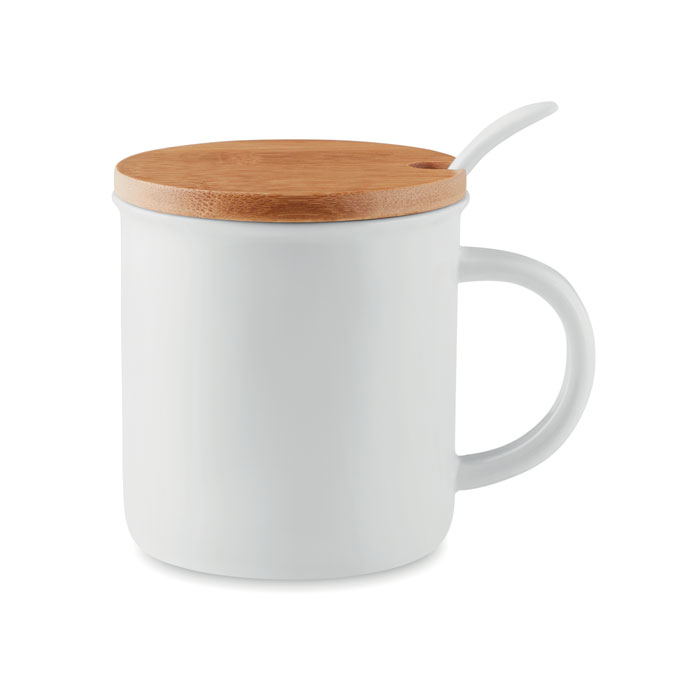 Porcelanowy kubek z łyżeczką KENYA - obrazek 2