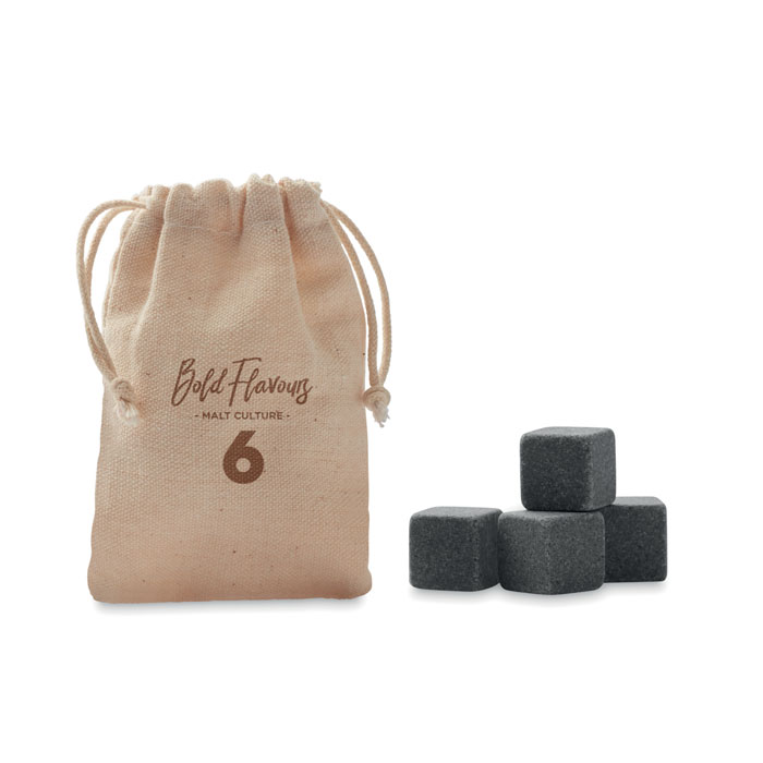 4 kamienne kostki lodu w etui ROCKS - obrazek 2