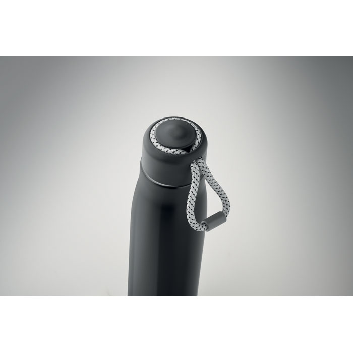 MO2413-03 gadżety reklamowe Butelka dwuścienna 500 ml Czarny zdjecie 3-perspektywa