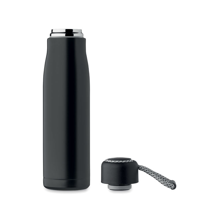 MO2413-03 gadżety reklamowe Butelka dwuścienna 500 ml Czarny zdjecie 4