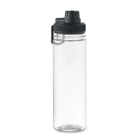 MO2575-03 gadżety reklamowe Butelka RPET 750 ml Czarny z logo