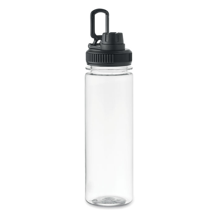 MO2575-03 gadżety reklamowe Butelka RPET 750 ml Czarny zdjecie 2-widok z boku