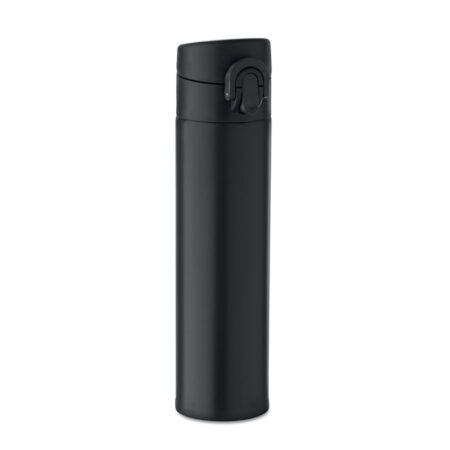 MO2735-03 gadżety reklamowe Butelka dwuścienna 300 ml Czarny z logo