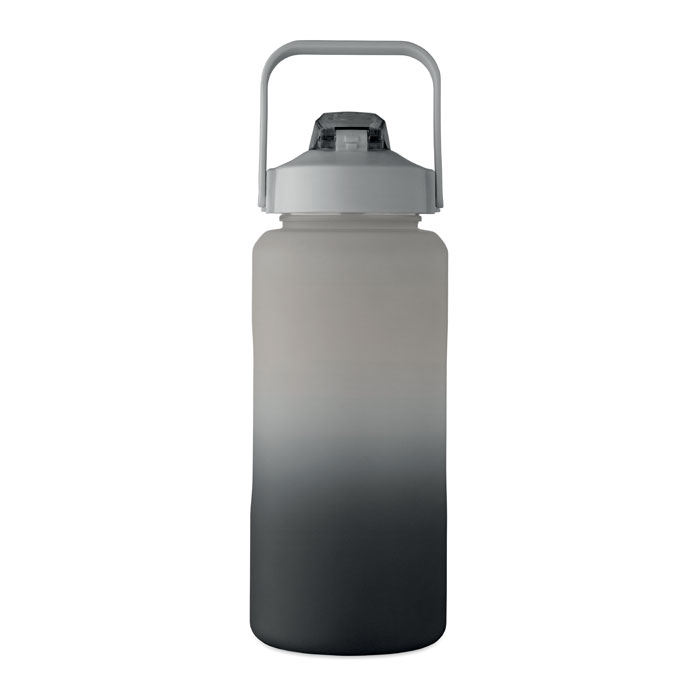 MO2791-03 gadżety reklamowe Butelka na wodę RPET 2000ml Czarny zdjecie 3-perspektywa