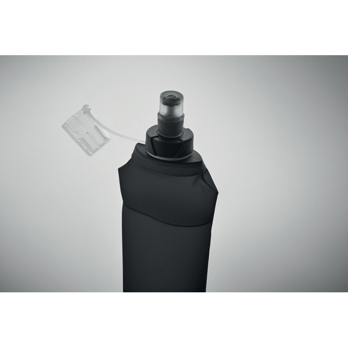 MO2962-03 gadżety reklamowe Składana butelka na wodę 500ml Czarny zdjecie 4