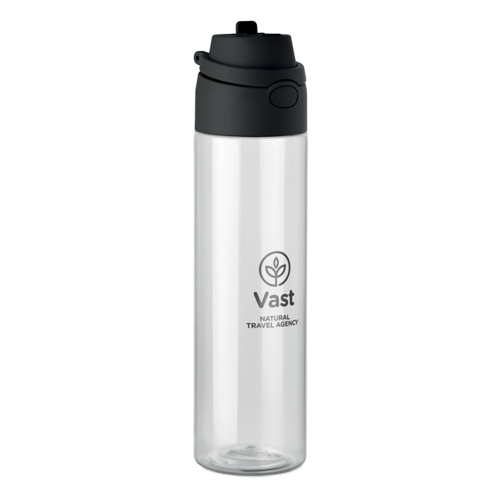 MO2990-03 gadżety reklamowe Butelka RPET 700 ml Czarny zdjecie 4