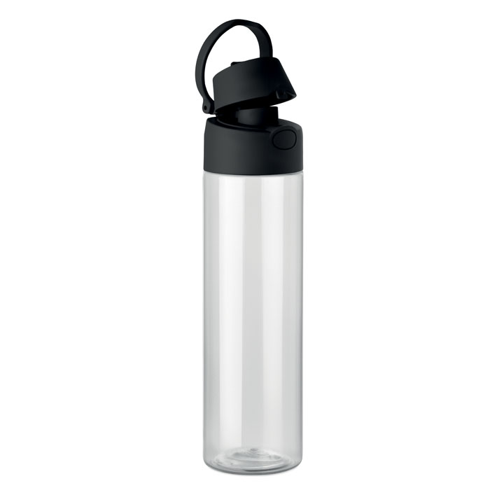 MO2990-03 gadżety reklamowe Butelka RPET 700 ml Czarny zdjecie 2-widok z boku