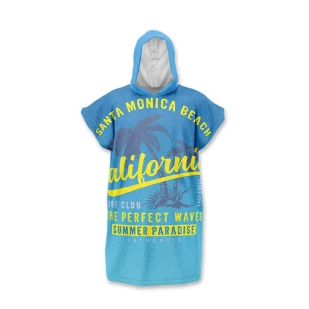 plażowe poncho basic z nadrukiem