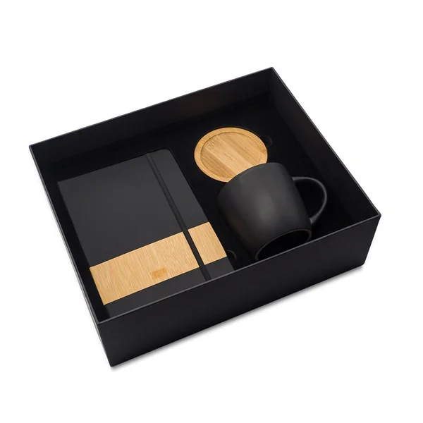 Zestaw biznesowy z logo Bamboo Black