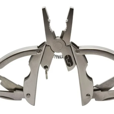 Składany multitool True Utility Scarab 6w1 z rozłożonymi kombinerkami